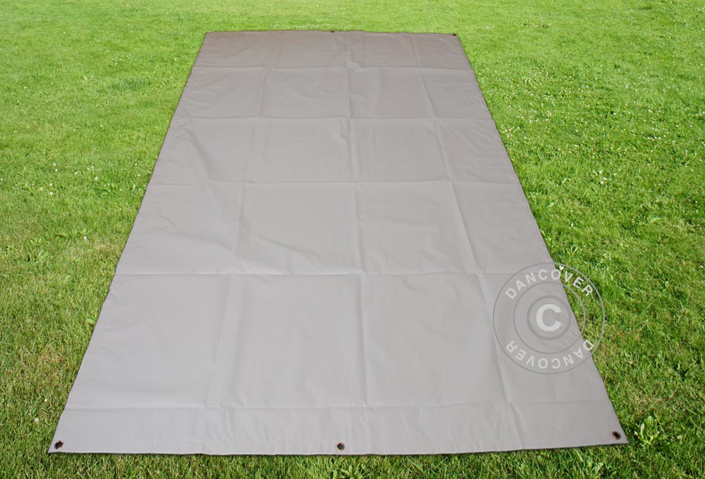 Tarpaulin, ground cover 2.8x5.2 m PVC, Grey
