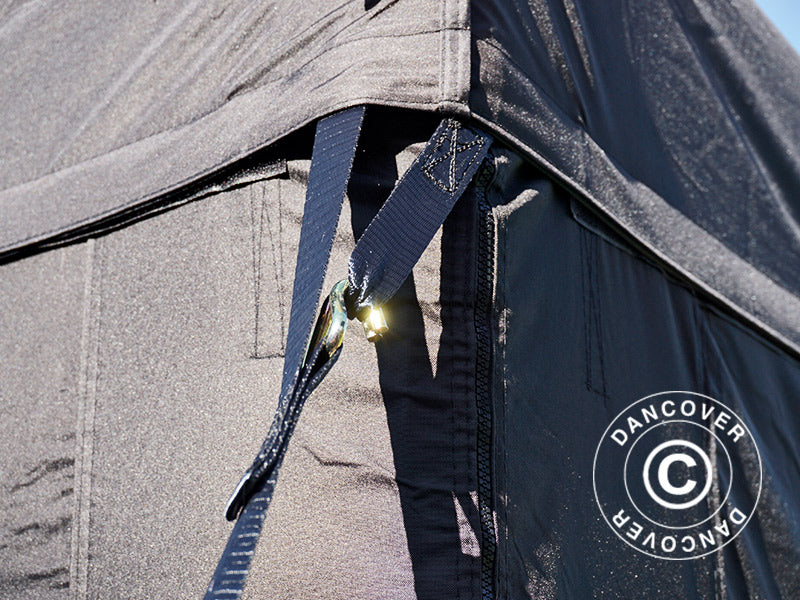 Storm straps, Black, 4 pcs.