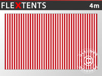 Standard sidewall for FleXtents, 4 m, Striped