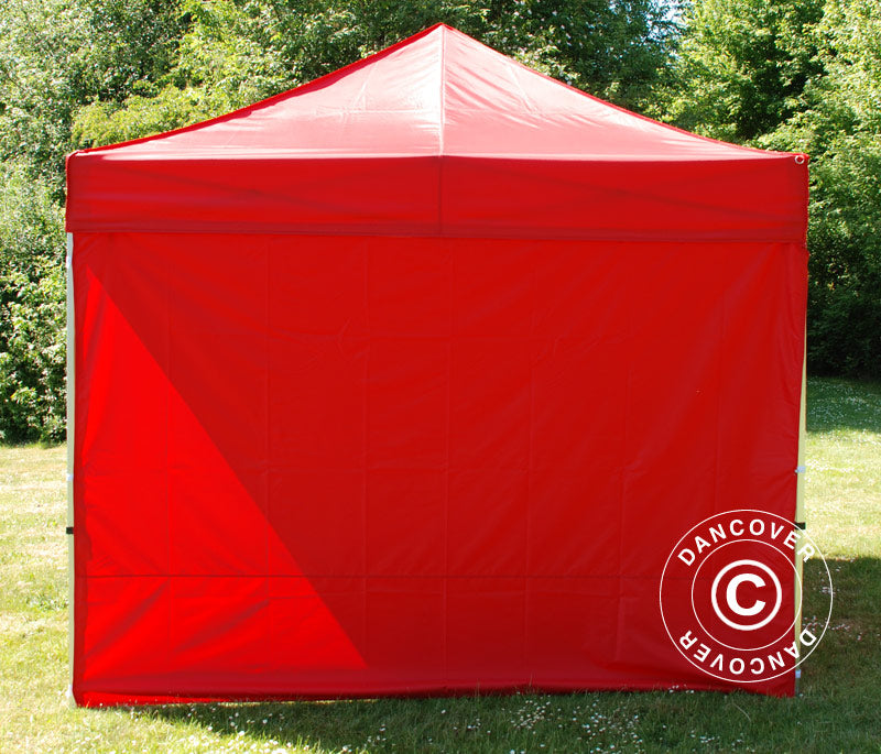 Sidewall kit for Pop up gazebo FleXtents 3x3 m, Red