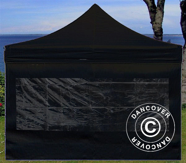 Sidewall w/panorama window for FleXtents 2x2 m, 2 m, Black