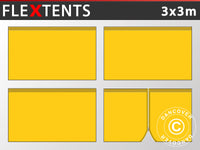 Sidewall kit for Pop up gazebo FleXtents 3x3 m, Yellow