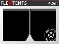 Sidewall w/ zipper for FleXtents, 4.5 m, Black