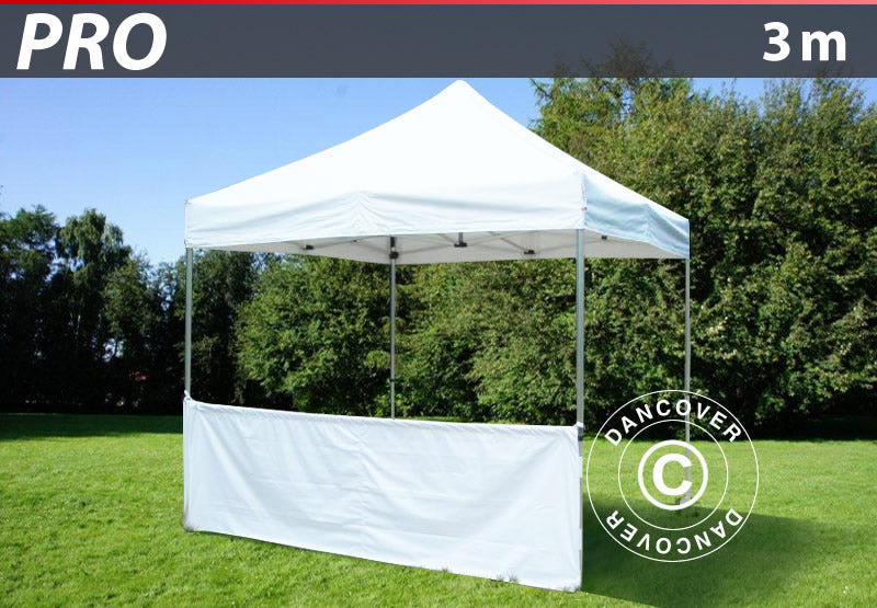 Half sidewall for FleXtents PRO, 3 m, White