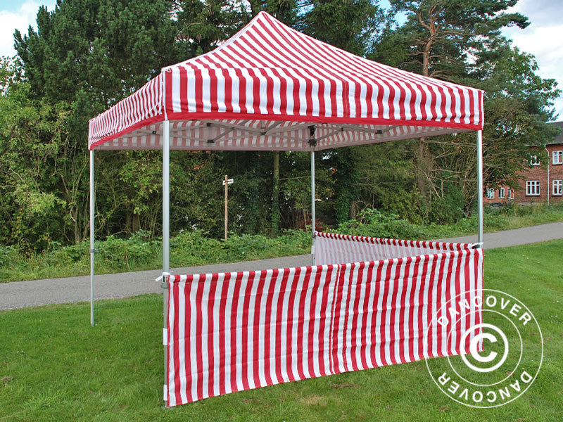 Half sidewall for FleXtents PRO, 4 m, Striped