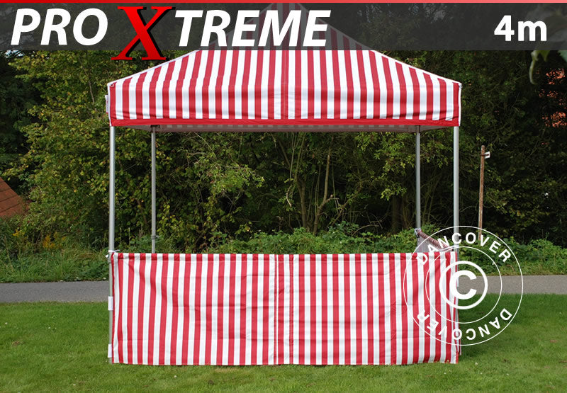 Half sidewall for FleXtents PRO Xtreme, 4 m, Striped