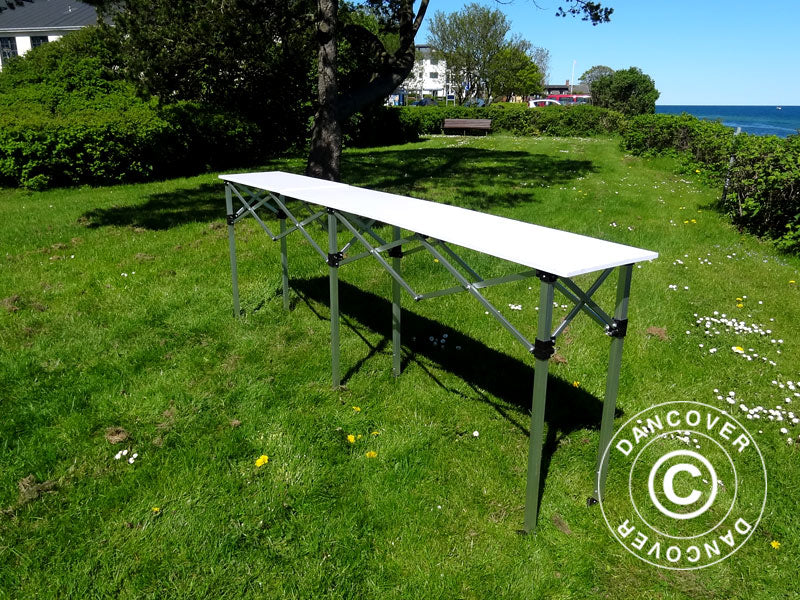 FleXtents PRO folding counter, 2 m, White