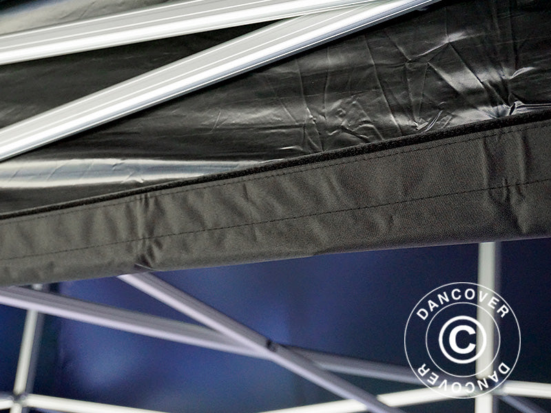 Raingutter 8 m, Black, for FleXtents