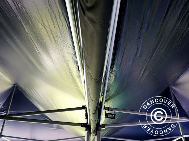 Raingutter 8 m, Black, for FleXtents