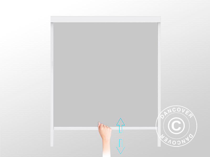 Sidewall screen f/bioclimatic pergola gazebo San Pablo, 3 m, White/Light grey