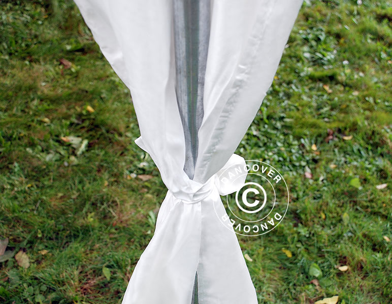 Marquee lining and leg curtain pack, White, for 4x8 m marquee