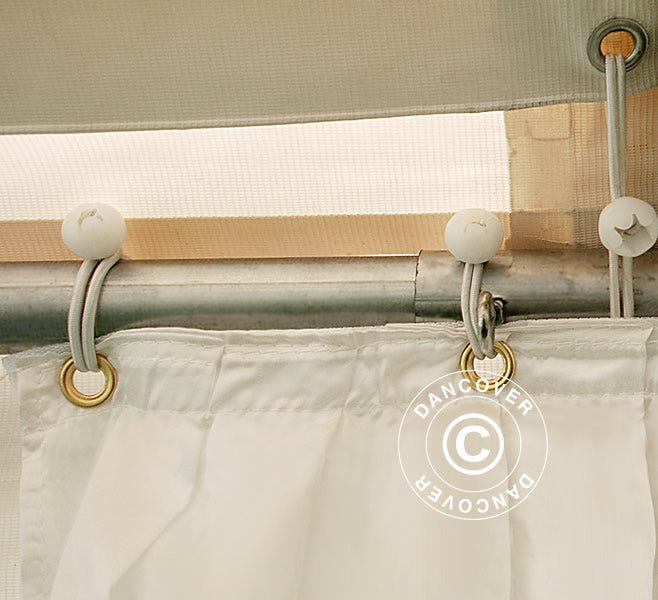 Marquee lining and leg curtain pack, White, for 5x6 m marquee