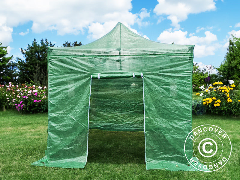Cover for FleX Greenhouse, 3x3 m, PE, Transparent/Green