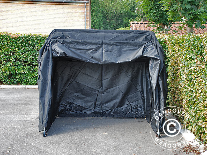 Folding garage (MC), 1.88x3.45x1.9 m, Black