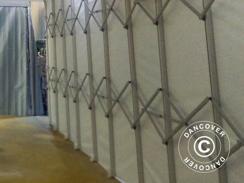 Retractable tunnel, 2x9.27x2.2 m, White