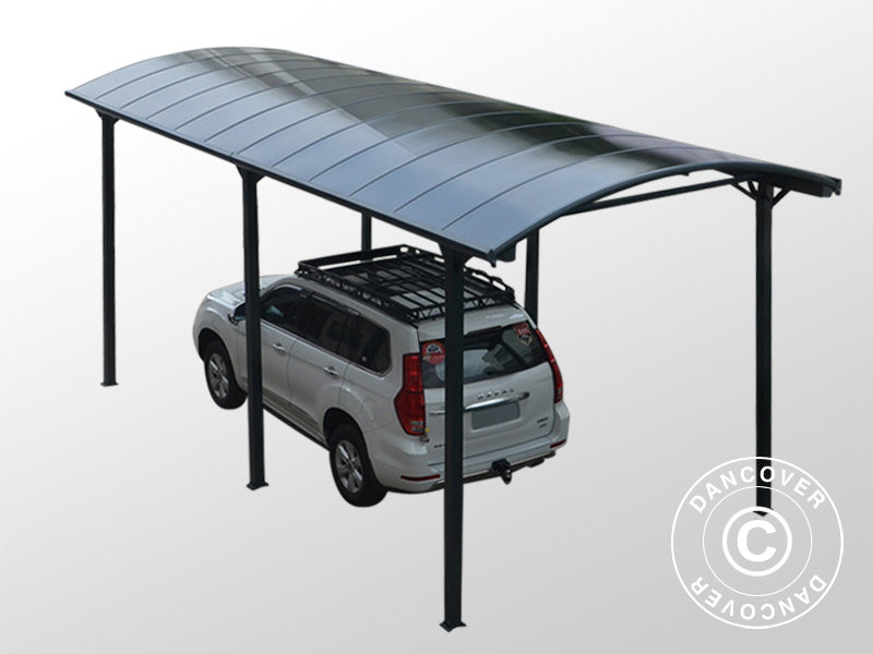 Carport XL Boston, 3.59x7.62x3.6 m, Grey