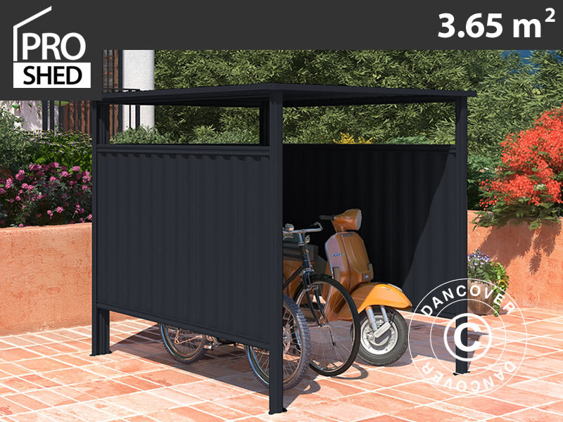Bike shed 1.8x2.03x1.93 m, 3.65 m², Anthracite