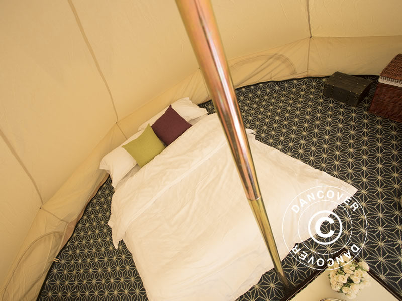 Bell Tent for glamping, TentZing®, 5x5 m, 6 Persons, Sand
