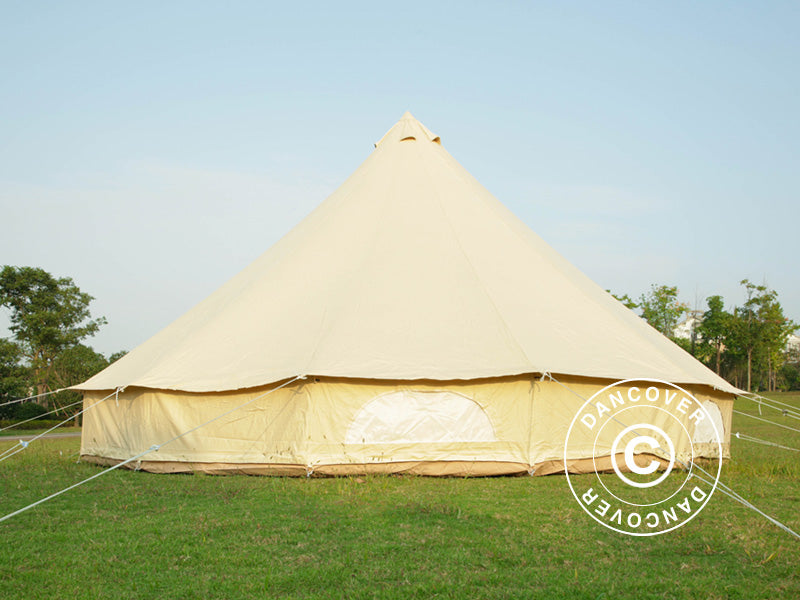 Bell Tent for glamping, TentZing®, 7x7 m, 10 Persons, Sand