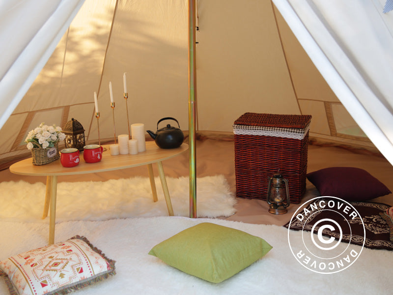 Tent for glamping, TentZing®, 5x5 m, 5 Persons, Sand
