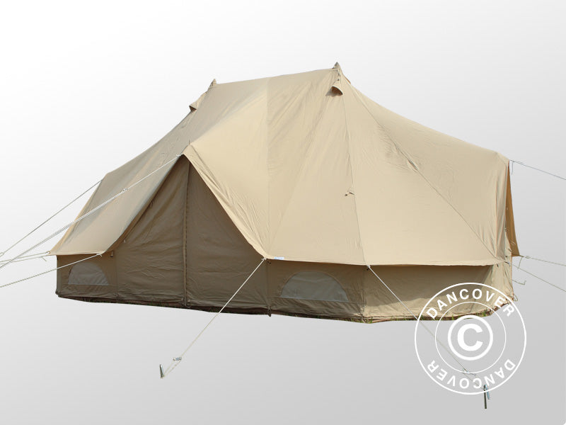 Tent for glamping, TentZing®, 4x6 m, 12 Persons, Sand