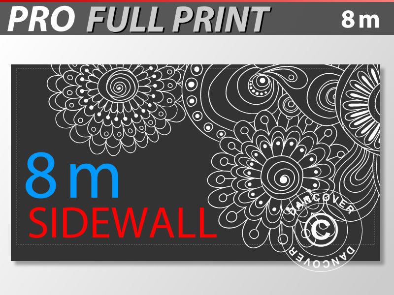 Printed sidewall 8 m for FleXtents PRO