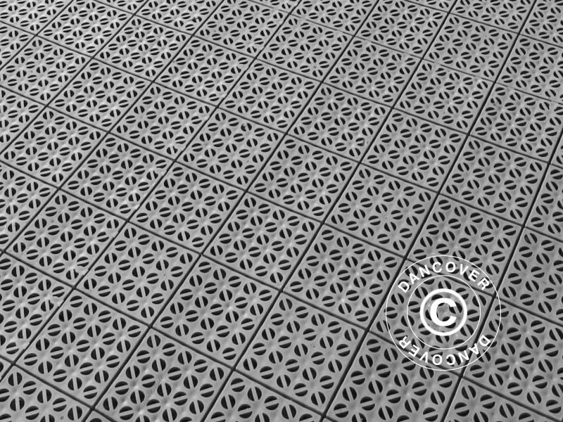 Plastic flooring Basic, Multiplate, Grey, 40.59 m²