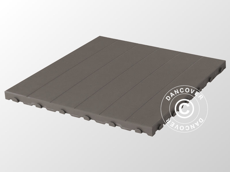 Plastic flooring Basic, Piastrella, Grey, 10.08 m²