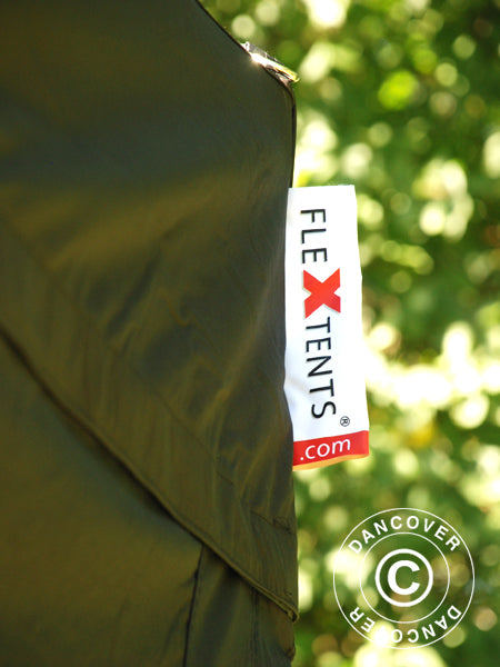 Pop up gazebo FleXtents PRO 3x3 m Black, incl. 4 sidewalls