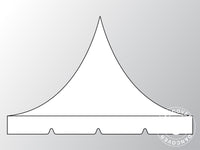 Roof cover for Pop up gazebo FleXtents PRO Pagoda 3x3 m, White