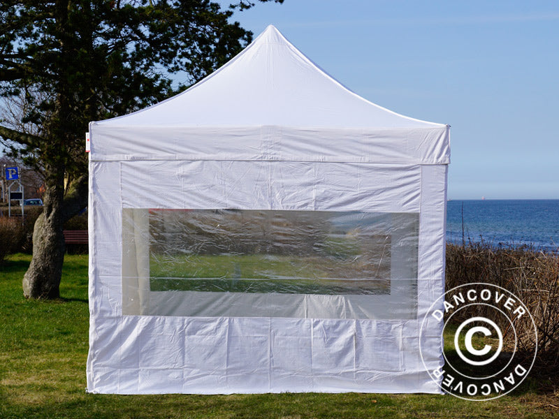Pop up gazebo FleXtents PRO 3x3 m White, incl. 4 sidewalls