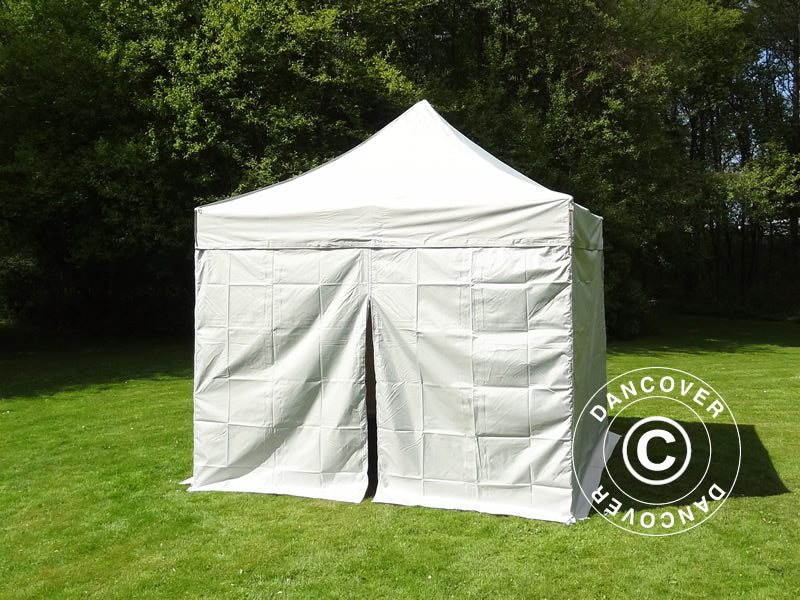 Pop up gazebo FleXtents PRO 3x3 m Silver, incl. 4 sidewalls