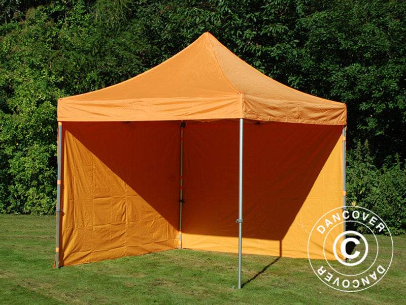 Pop up gazebo FleXtents PRO 3x3 m Orange, incl. 4 sidewalls