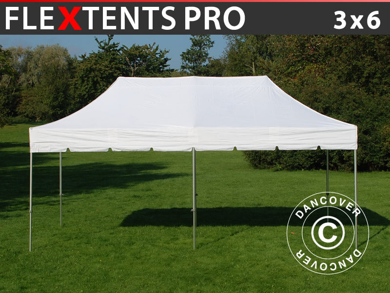Pop up gazebo FleXtents PRO "Peaked" 3x6 m White