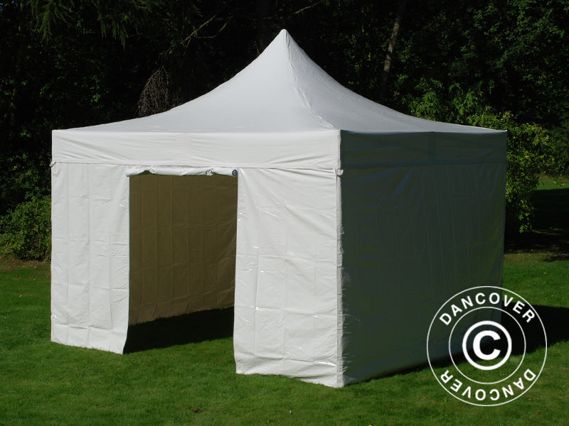 Pop up Gazebo FleXtents Xtreme 50 Heavy Duty 4x4 m White, Incl. 4 sidewalls