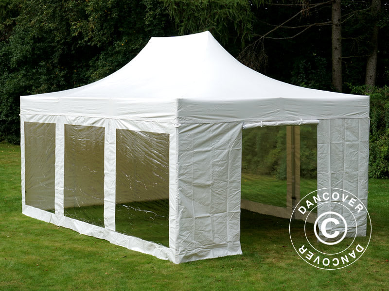 Pop up Gazebo FleXtents Xtreme 50 Heavy Duty 4x6 m White, incl. 8 sidewalls