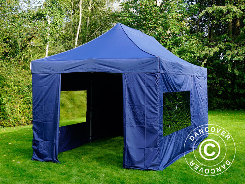 Pop up gazebo FleXtents Xtreme 50 3x6 m Dark blue, incl. 6 sidewalls