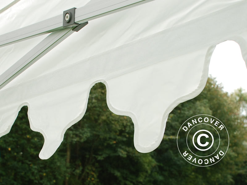 Pop up gazebo FleXtents PRO "Morocco" 3x6 m White, incl. 6 sidewalls