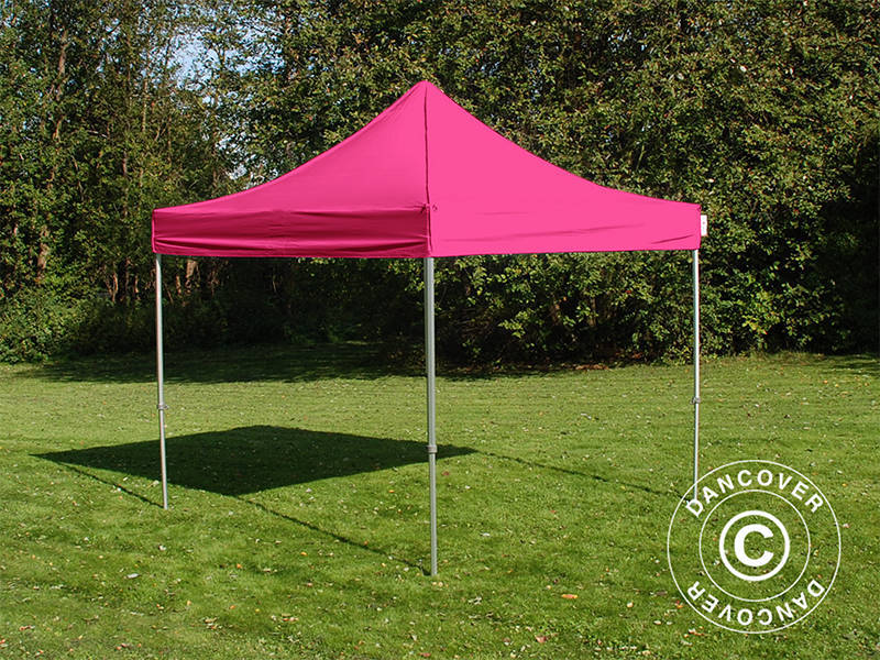 Pop up gazebo FleXtents Xtreme 50 Vintage Style 3x3 m Pink, incl. 4 sidewalls