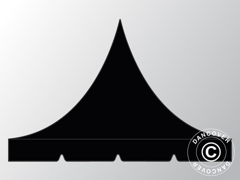 Roof cover for Pop up gazebo FleXtents PRO Pagoda 3x6 m, Black