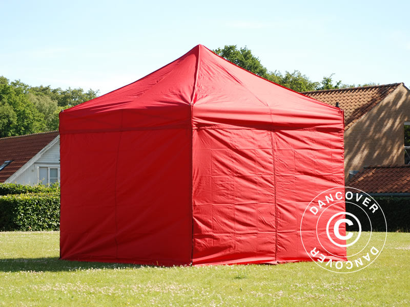 Pop up gazebo FleXtents Xtreme 60 3x3 m Red, incl. 4 sidewalls