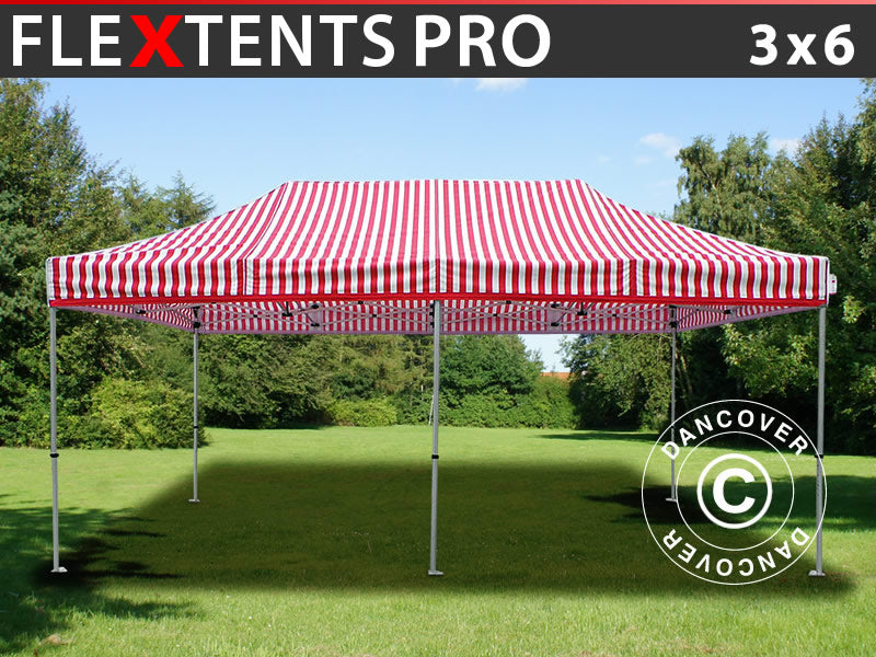 Pop up gazebo FleXtents PRO 3x6 m Striped