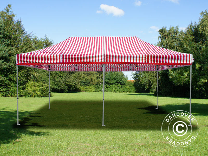 Pop up gazebo FleXtents PRO 3x6 m striped, incl. 6 sidewalls