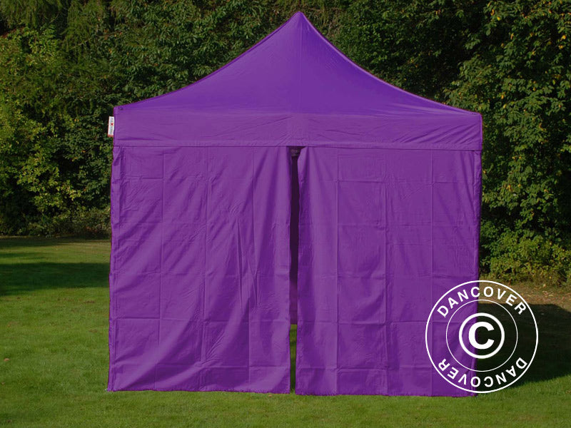 Pop up gazebo FleXtents PRO Vintage Style 3x6 m Purple, incl. 6 sidewalls