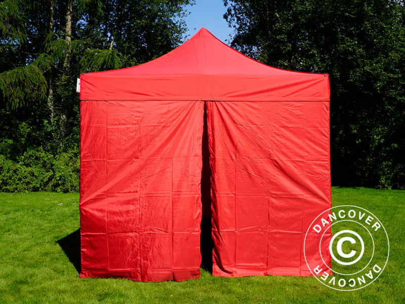 Pop up gazebo FleXtents PRO 3x4.5 m Red, incl. 4 sidewalls