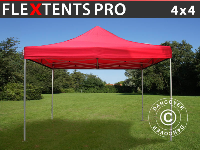 Pop up gazebo FleXtents PRO 4x4 m Red