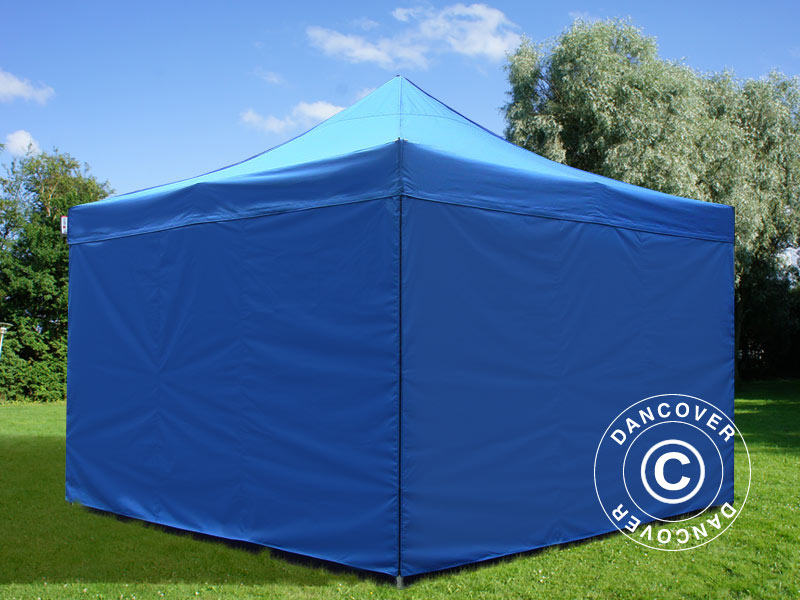 Pop up gazebo FleXtents PRO 4x4 m Blue, incl. 4 sidewalls