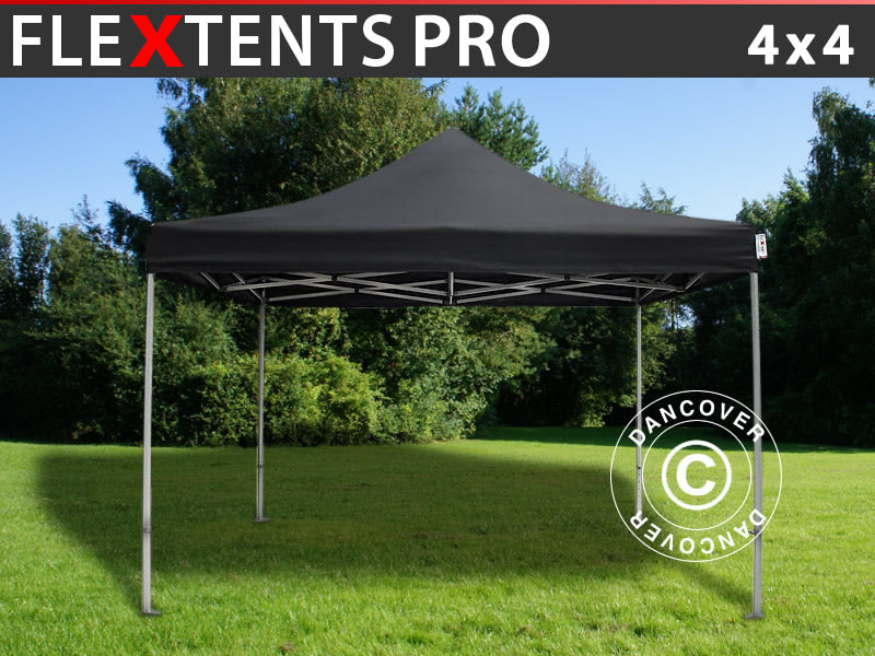 Pop up gazebo FleXtents PRO 4x4 m Black