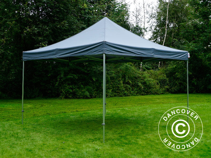 Pop up gazebo FleXtents PRO 4x4 m Grey, incl. 4 sidewalls