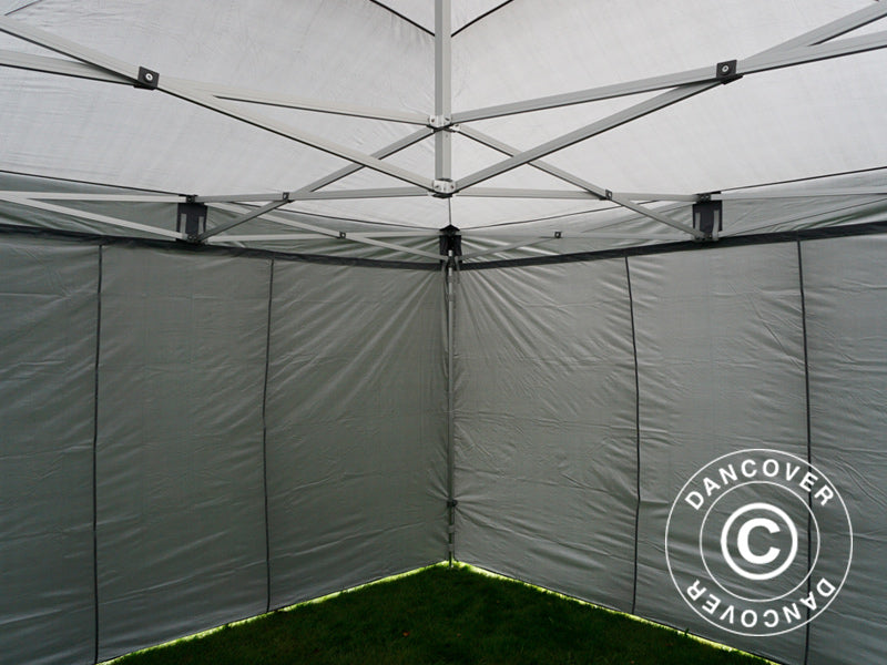 Pop up gazebo FleXtents Xtreme 50 4x4 m Grey, incl. 4 sidewalls